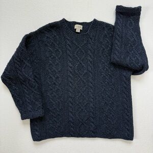 *SOLD* J.Crew Hand-Knit Cable Fisherman's Sweater.